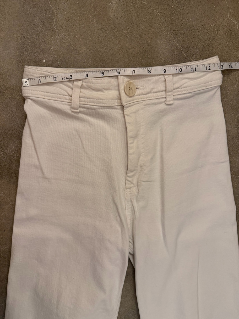 Zara The Marine Straight White Jeans - Picture 6 of 10